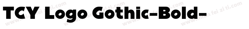 TCY Logo Gothic-Bold字体转换